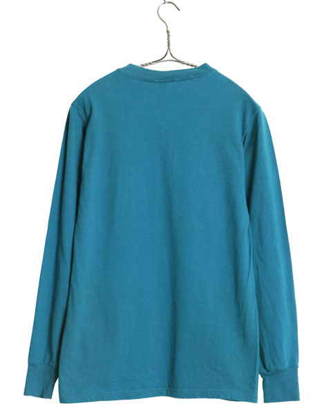 90s USA製 エルエルビーン ラッセル 別注 長袖 Tシャツ メンズ レディース S 古着 オールド ロンT ポケT 無地 ポケット付き ロングスリーブ