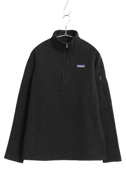 パタゴニア ベターセーター ハーフジップ レディース L 16年製 アウトドア 裏起毛 セーター フリース プルオーバー ジャケット ブルゾン 黒