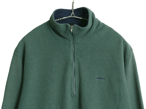 90s パタゴニア キャプリーン ハーフジップ フリース Tシャツ メンズ L / オールド アウトドア ロンT プルオーバー ハイネック カットソー