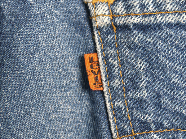 80s USA製 リーバイス 505 デニム パンツ 実寸 33 29.5 古着 ヴィンテージ スリム テーパード ジーンズ ジーパン ヒゲ アタリ オレンジタブ