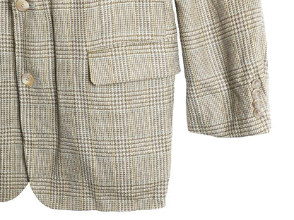 90s USA製 ブルックスブラザーズ テーラード ジャケット メンズ L 程/ オールド ブレザー ウール チェック トラッド シンプル マルチカラー