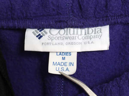 90s USA製 コロンビア フリース パンツ レディース M メンズ S 程/ オールド アウトドア ポケット付き イージーパンツ ヘビーウェイト 厚手
