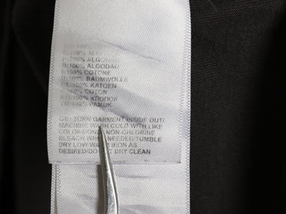 ノースフェイス プリント 長袖 Tシャツ メンズ L / アウトドア コットン ロンT ロングスリーブ カットソー クルーネック チャコールグレー