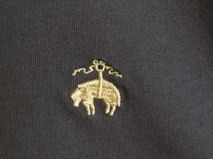 ブルックスブラザーズ 半袖 Tシャツ メンズ L ワンポイント ロゴ刺繍 カットソー コットン シンプル トップス ボックス ゆったり ブラック