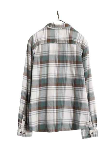 パタゴニア ロングスリーブ フィヨルド フランネル シャツ メンズ L 古着 19年製 アウトドア チェック ネルシャツ 長袖シャツ マルチカラー