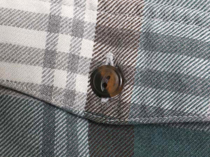 パタゴニア ロングスリーブ フィヨルド フランネル シャツ メンズ L 古着 19年製 アウトドア チェック ネルシャツ 長袖シャツ マルチカラー