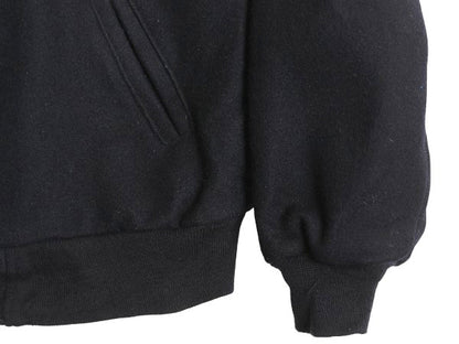 90s USA製 ワーナー キャラクター ウール スタジャン メンズ M / オールド 中綿 キルティング ライナー 付き アワード ジャケット ネイビー