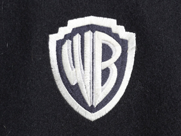 90s USA製 ワーナー キャラクター ウール スタジャン メンズ M / オールド 中綿 キルティング ライナー 付き アワード ジャケット ネイビー