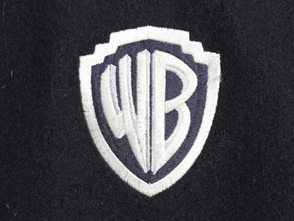 90s USA製 ワーナー キャラクター ウール スタジャン メンズ M / オールド 中綿 キルティング ライナー 付き アワード ジャケット ネイビー