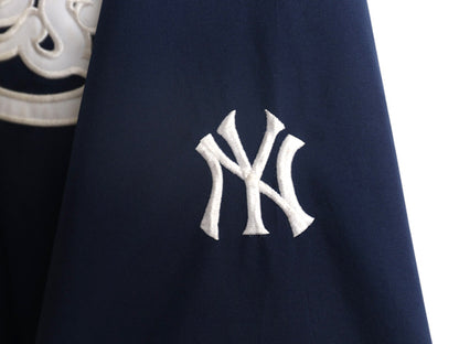 ナイキ ヤンキース ナイロン ジャケット メンズ XL MLB オフィシャル スウッシュ プルオーバー スタジャン ブルゾン 大リーグ 大きいサイズ