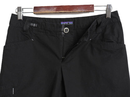 パタゴニア ベンガ ロック パンツ レディース XS 程/ 16年製 アウトドア ストレッチ カーゴ ワンポイント ストレート ボトムス シンプル 黒