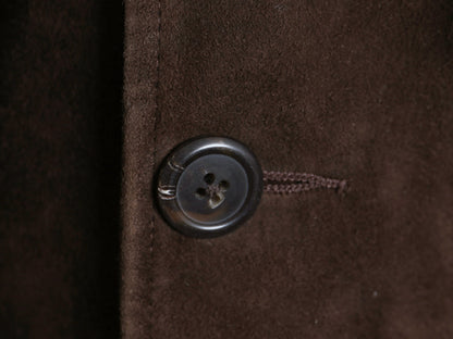 00s ポロ ラルフローレン 本革 ヌバック レザー テーラード ジャケット メンズ L / 古着 オールド 革ジャン ノーフォーク ハンティング 茶