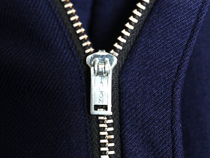 50s ウール スラックス パンツ メンズ 実寸 34 27 古着 ヴィンテージ ツータック ストレート トラウザー アルミ TALON ネイビー トラッド