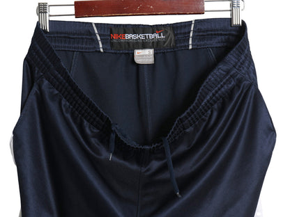 00s ナイキ バスケットボール ショーツ メンズ S / オールド トラック バスパン ショートパンツ スウッシュ バスケ ポケット付き ツートン