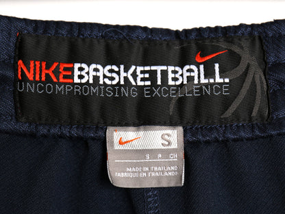 00s ナイキ バスケットボール ショーツ メンズ S / オールド トラック バスパン ショートパンツ スウッシュ バスケ ポケット付き ツートン