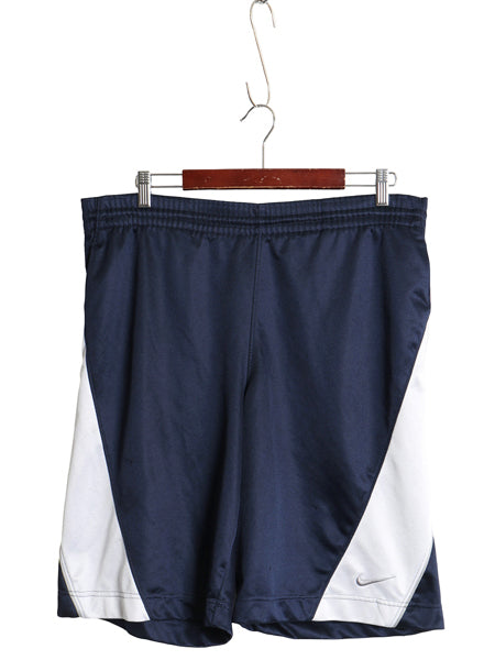 00s ナイキ バスケットボール ショーツ メンズ S / オールド トラック バスパン ショートパンツ スウッシュ バスケ ポケット付き ツートン