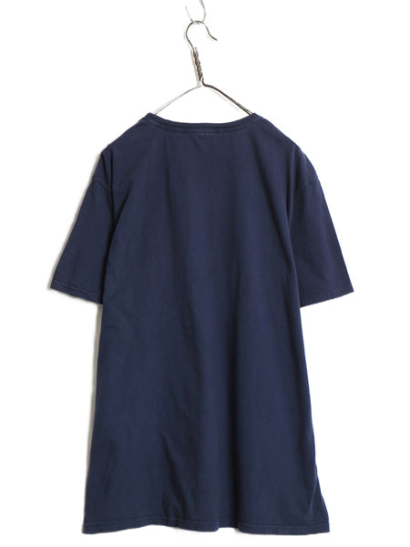 90s ポロ ラルフローレン 半袖 Tシャツ メンズ XL / オールド コットン ワンポイント カットソー シンプル トップス 大きいサイズ ネイビー
