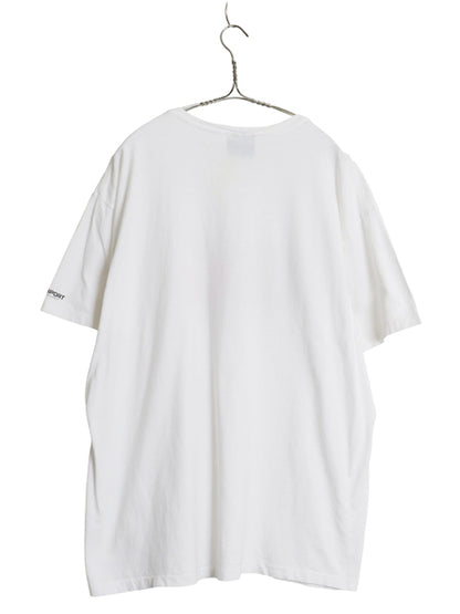 90s ポロスポーツ ラルフローレン プリント 半袖 Tシャツ メンズ XL / オールド グラフィック 星条旗 シングルステッチ 大きいサイズ 白
