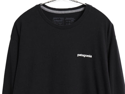 パタゴニア 両面 プリント 長袖Tシャツ メンズ XL / 20年製 アウトドア ロンT ロングスリーブ バックプリント 大きいサイズ カットソー 黒