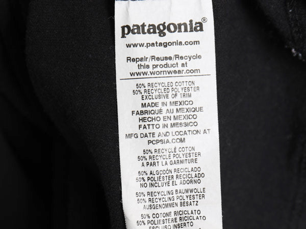 パタゴニア 両面 プリント 長袖Tシャツ メンズ XL / 20年製 アウトドア ロンT ロングスリーブ バックプリント 大きいサイズ カットソー 黒