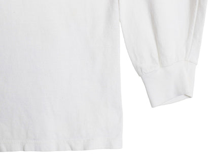 80s USA製 チャンピオン ヘンリーネック 長袖 Tシャツ メンズ L / ヴィンテージ ロンT ロングスリーブ スクリプト ワンポイント カットソー