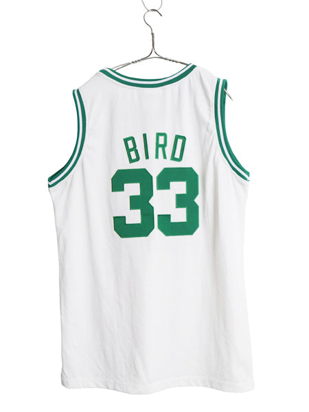 セルティックス ジャージ タンクトップ メンズ L NBA オフィシャル ラリー バード ユニフォーム バスケ ゲームシャツ 重ね着 復刻 ツートン