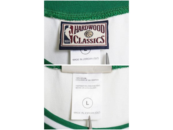 セルティックス ジャージ タンクトップ メンズ L NBA オフィシャル ラリー バード ユニフォーム バスケ ゲームシャツ 重ね着 復刻 ツートン