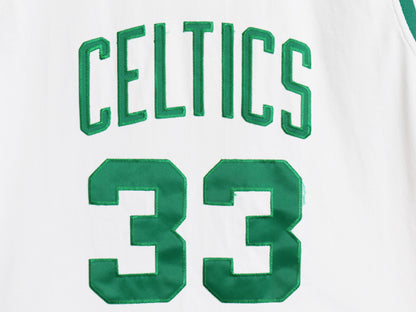 セルティックス ジャージ タンクトップ メンズ L NBA オフィシャル ラリー バード ユニフォーム バスケ ゲームシャツ 重ね着 復刻 ツートン