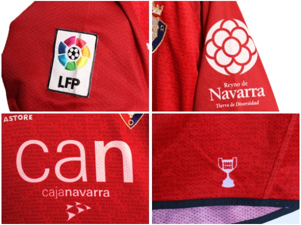 00s ☆ CAオサスナ メモリアル サッカー ユニフォーム  メンズ M / オールド 04 05 Astore 当時物 ラリーガ スペイン ホーム フットボール