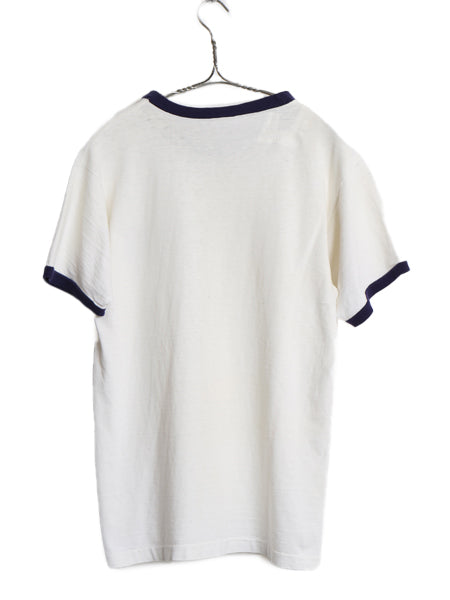 60s USA製 ★ チャンピオン USAFA  染込み プリント リンガー Tシャツ メンズ M / ヴィンテージ プロダクツタグ ミリタリー 軍物 AIR FORCE