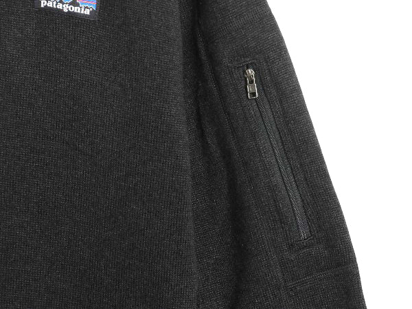 パタゴニア ベターセーター ハーフジップ レディース L 18年製 アウトドア 裏起毛 セーター フリース プルオーバー ジャケット ブルゾン 黒