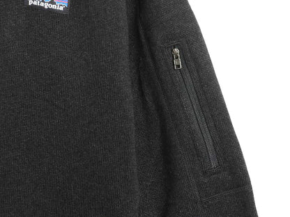 パタゴニア ベターセーター ハーフジップ レディース L 18年製 アウトドア 裏起毛 セーター フリース プルオーバー ジャケット ブルゾン 黒