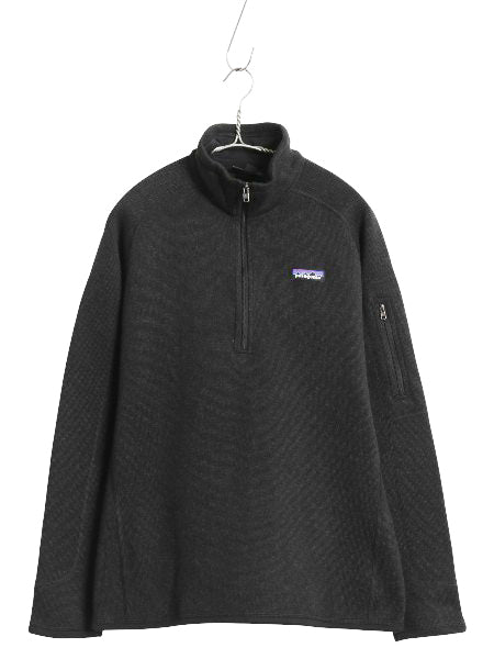 パタゴニア ベターセーター ハーフジップ レディース L 18年製 アウトドア 裏起毛 セーター フリース プルオーバー ジャケット ブルゾン 黒