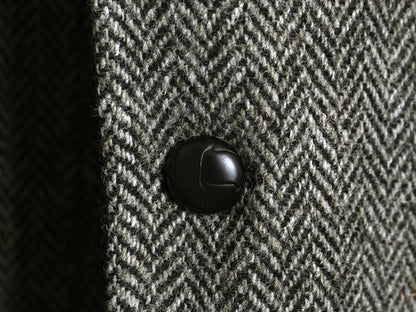 80s USA製 J PRESS ハリスツイード テーラード ジャケット メンズ XL 程/ ヴィンテージ ウール ツイード ブレザー ヘリンボーン ストライプ