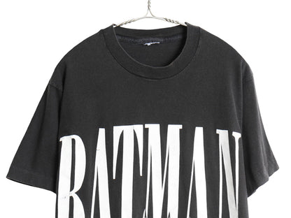 90s バットマン イラスト プリント 半袖 Tシャツ メンズ M 程/ オールド アメコミ 映画 オフィシャル キャラクター グラフィック ブラック