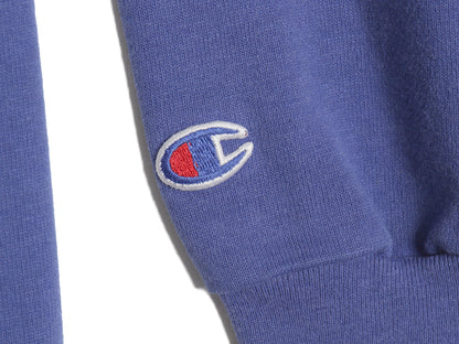 80s USA製 チャンピオン KINGS POINT プリント フード付き 長袖Tシャツ メンズ M ヴィンテージ ヘビーウェイト パーカー ロンT 軍物 青タグ