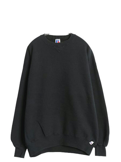 90s USA製 ラッセル 無地 スウェット メンズ レディース XL オールド トレーナー 前V 裏起毛 ワンポイント 大きいサイズ ブランク ブラック