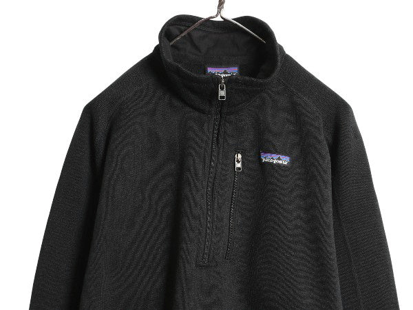 パタゴニア ベターセーター ハーフジップ メンズ L / 古着 19年製 アウトドア フリース セーター 裏起毛 プルオーバー ジャケット ブラック