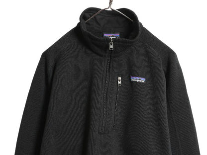 パタゴニア ベターセーター ハーフジップ メンズ L / 古着 19年製 アウトドア フリース セーター 裏起毛 プルオーバー ジャケット ブラック