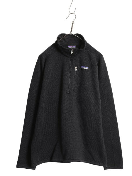 パタゴニア ベターセーター ハーフジップ メンズ L / 古着 19年製 アウトドア フリース セーター 裏起毛 プルオーバー ジャケット ブラック