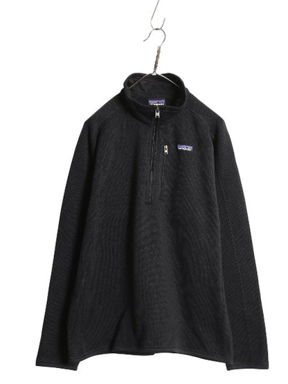 パタゴニア ベターセーター ハーフジップ メンズ L / 古着 19年製 アウトドア フリース セーター 裏起毛 プルオーバー ジャケット ブラック