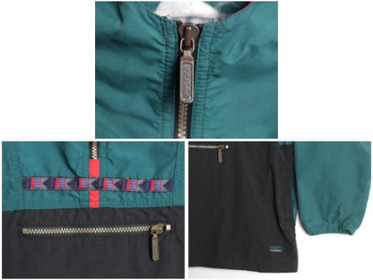 90s エルエルビーン ナイロン アノラック パーカー ジャケット キッズ XL メンズ S 程/ 古着 オールド ハーフジップ プルオーバー マンパ 