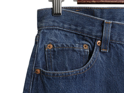 80s USA製 ★ リーバイス 501 デニム パンツ 31 33 古着 81年製 ヴィンテージ 内股シングル 黒カン ジーパン ボタンフライ ストレート 濃紺