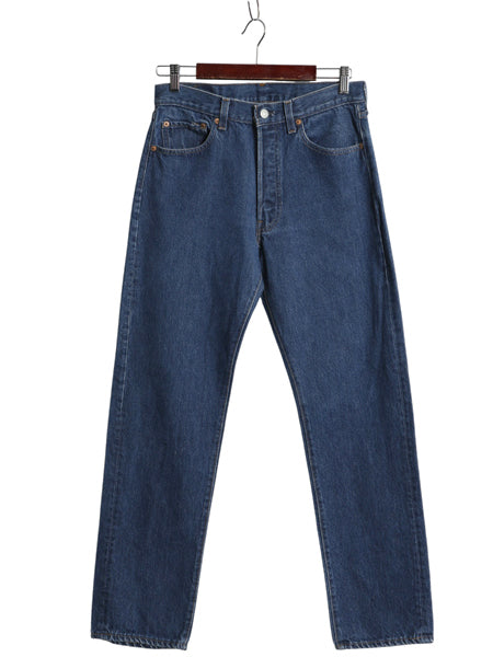 80s USA製 ★ リーバイス 501 デニム パンツ 31 33 古着 81年製 ヴィンテージ 内股シングル 黒カン ジーパン ボタンフライ ストレート 濃紺