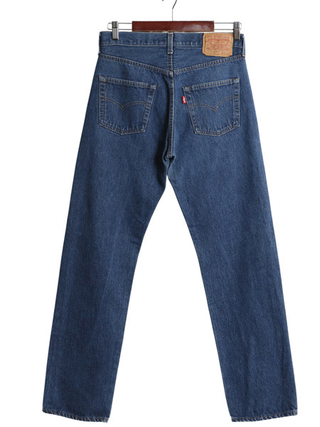 80s USA製 ★ リーバイス 501 デニム パンツ 31 33 古着 81年製 ヴィンテージ 内股シングル 黒カン ジーパン ボタンフライ ストレート 濃紺