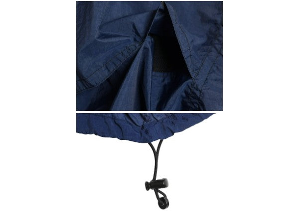 90s ナイキ フルジップ ナイロン トラック ジャケット メンズ M / オールド スウッシュ ウインドブレーカー ブルゾン ハイネック ネイビー