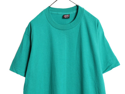 デッドストック 90s USA製 フルーツオブザルーム 無地 半袖 Tシャツ メンズ L / 新品 シングルステッチ カットソー トップス ブランク 緑 