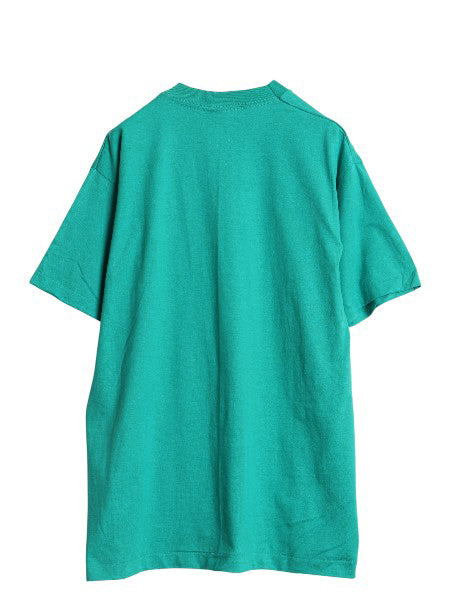 デッドストック 90s USA製 フルーツオブザルーム 無地 半袖 Tシャツ メンズ L / 新品 シングルステッチ カットソー トップス ブランク 緑 