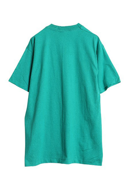 デッドストック 90s USA製 フルーツオブザルーム 無地 半袖 Tシャツ メンズ L / 新品 シングルステッチ カットソー トップス ブランク 緑 