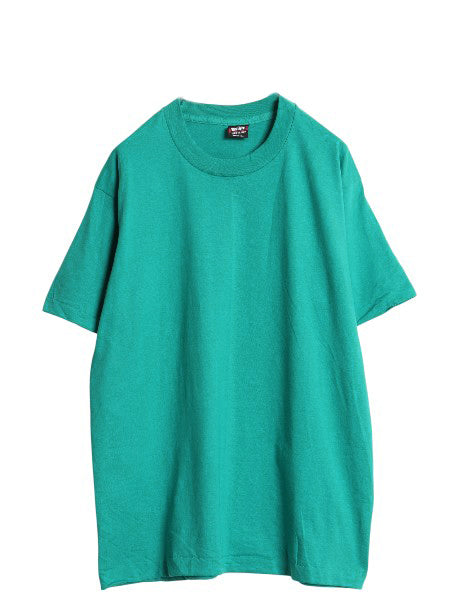 デッドストック 90s USA製 フルーツオブザルーム 無地 半袖 Tシャツ メンズ L / 新品 シングルステッチ カットソー トップス ブランク 緑 